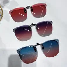 Óculos de sol clip-On polarizado óculos de condução masculino Anti-ultravioleta pára-sol Ultra-leve miopia óculos de sol