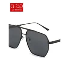 Óculos de sol polarizados masculino na moda óculos de sol Anti-ultravioleta condução ciclismo pesca óculos sapo preto