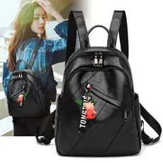 Mochila feminina 2026 novo estilo moda All-Match Casual versão coreana mochila de viagem simples couro macio senhoras sa