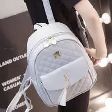 2025 novo estilo mochila impressa mochila feminina versão coreana na moda couro do plutônio estilo Preppy saco de escola
