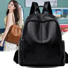 Mochila feminina versão coreana grande capacidade 2026 novo estilo na moda saco All-Match moda Casual mochila de couro m