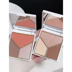 Placa de contorno de alto brilho Glitter rosto brilho perolado fosco fino piscando sombra nariz sombra Blush três-em-um