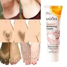 Creme Clareador De Vitamina C Para Pele Escura Clareia Pigmento Crotc