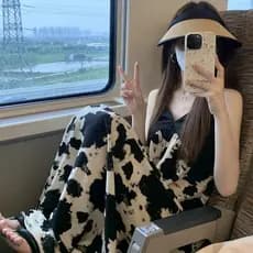 Férias francesas Retro chique saia longa Hepburn estilo temperamento mais magro olhar preto Floral estilingue vestido fe