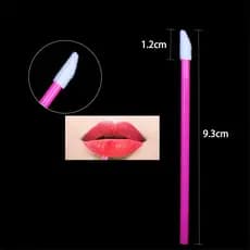 Descartável oco Mini escova labial vara batom escova feminino batom esmalte escova fundação corretivo pincel de maquiage