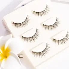 Cílios postiços femininos, maquiagem diária para palco, maquiagem Natural, cruz, Nude, grosso, macio, Terrier, cílios pa