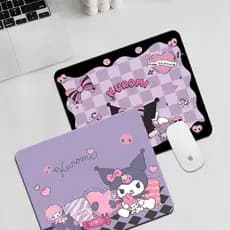 Mouse Pad Cartoon Kuromi 210 * 260mm, adequado para mesas femininas, apoio de pulso espesso para teclado Al RZAL