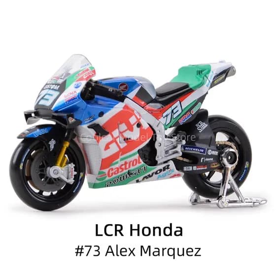 Maisto 1:18 2021 GP Racing LCR Honda Modelo de Motocicleta Colecionável em Liga Metálica
