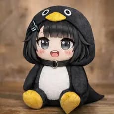 Brinquedo de pelúcia Gugu Doll Gaga 28cm Pequeno Pinguim Administrador do Fim do Mundo 6PVO
