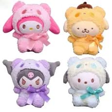Brinquedo de Pelúcia Kawaii de 13cm, Desenho Minha Melodia, Kuromi, Cinnamoroll, Kt Cat, Purin Dog, Animais de Pelúcia d