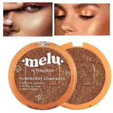 Pó Iluminador Compacto Cremoso Cor 02 - Melu Ruby Rose