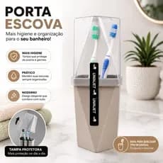 Porta Escova De Dente E Creme Dental Pote Organizador Up House Cores