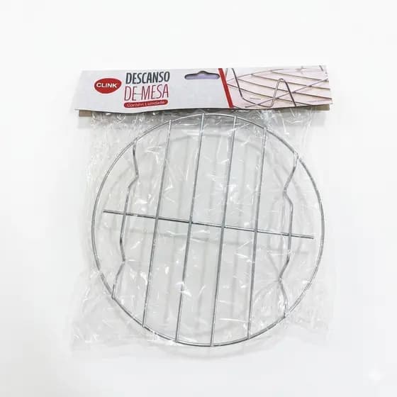 Kit 4 Descanso De Mesa Panela Redondo Metal Suporte Quente 18cm