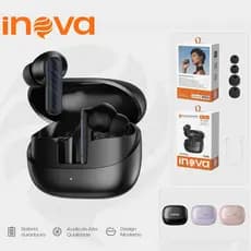 INOVA Fone de Ouvido Bluetooth 6.0 com Cancelamento de Ruído e 55h de Bateria