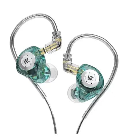 Fone KZ EDX Crystal Sem Microfone – Som Hi-Fi Potente, Graves Profundos, Driver Dinâmico 10mm