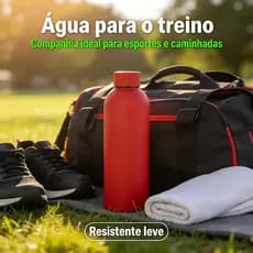 Copo Térmico 500ml Inox, Garrafa de Boca Estreita Com Design Fino Para Café E Água