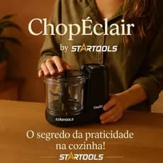 Mini Processador Elétrico Compacto 200W 220V Capacidade 350ml Triturador Alimentos STARTOOLS Éclair