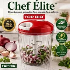Mini Processador TOP RIO de Alimentos Manual  Cor Sortido Capacidade Aproximadamente 700ml 5 Lâminas