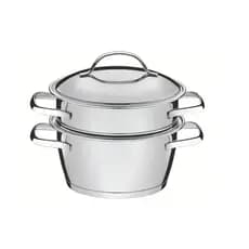 Cuscuzeira Inox Allegra Com Fundo Triplo 2 Peças Tramontina