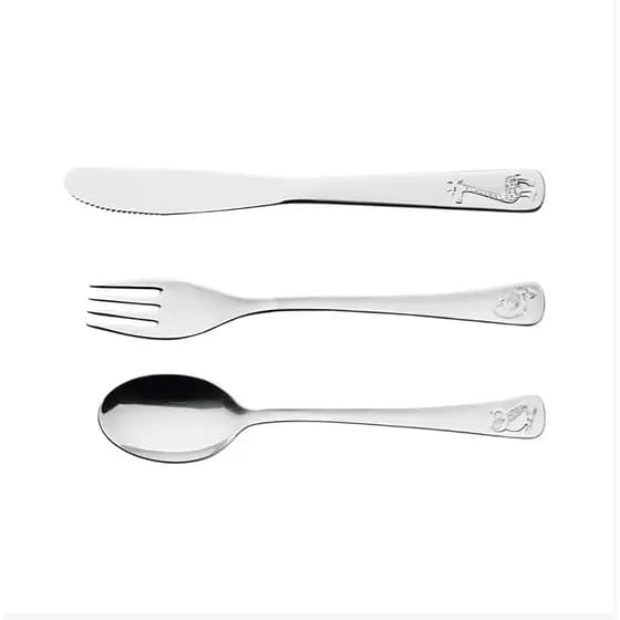 Talheres Tramontina Baby Friends Inox 3 Pçs Criança Prateado Adicionar aos favoritos
