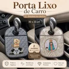 Lixeira para Carro - Porta Lixo Automotivo- Lixinho Veicular Acessório Carro