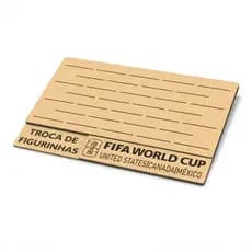 Placa Organizadora Troca De Figurinhas Copa Do Mundo FIFA 2026