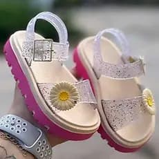 Sandália baby Girassol Glitter Menina Modinha, Confortável Super Estiloso 2026
