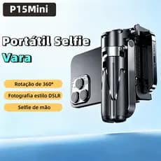 P15 mini Portátil Selfie Vara Tripé Magnético Suporte Do Telefone Dobrável Com Bluetooth Remoto Chaveiro Para Smartphone
