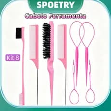 Conjunto De Pente De Estilo Inclui Cauda Pontiaguda , Escova De Provocação , Ferramenta De Trança De Cabelo , Design Pro