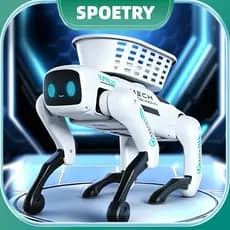 Máquina Inteligente Cão Voz Diálogo AI Robô Telefone Controle Remoto Programação Cantando De Dança Crianças Brinquedos