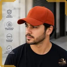 Boné Liso Aba Curva em Gorgurão Ajustável Masculino Feminino Unissex Estilo Básico