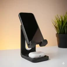 Base Apoio Suporte de Mesa Para Celular Tablet airpods Universal Resistente