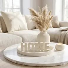 Kit Conjunto  Decoração Minimalista Canelado Sala e Quarto