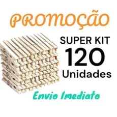 Prendedor de Roupas de Madeira e Metal - Resistente, Durável e Ecológico