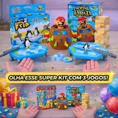 Jogos Infantis Divertidos – Caiu Perdeu, Pula Barril e Quebra Gelo | Menino e Menina