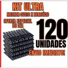 Kit 120 Prendedores de Roupa Plástico Resistente Antiderrapante Alta Durabilidade Varal Reforçado