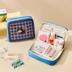 Saco de medicina saco cosmético armazenamento de viagem Mini saco dos desenhos animados caixa de armazenamento portátil