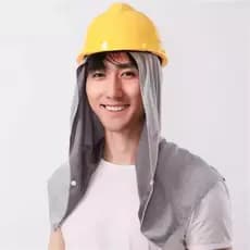Chapéu para canteiro de obras, protetor solar de verão, guarda-sol masculino, proteção para pescoço, protetor solar, sec