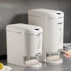 Balde de arroz doméstico 2025 novo estilo selado tanque de armazenamento de arroz caixa de arroz à prova de insetos à pr