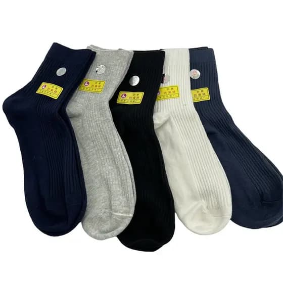 5/10 pares meias masculinas meias de algodão outono inverno médio grosso Kirin masculino médio alto tubo masculino femin
