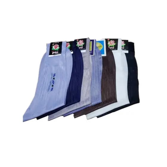 Primavera verão meias de náilon masculinas à moda antiga meias de náilon meias masculinas de meia-idade idosos boca solt