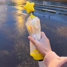 Estrela chapéu guarda-chuva Extra engrossado reforçado transparente guarda-chuva automático meninas uso escolar de alto