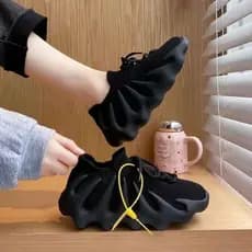 Casal estilo absorção de choque sapatos de coco feminino 2026 primavera outono Fitness respirável estilo primavera polvo