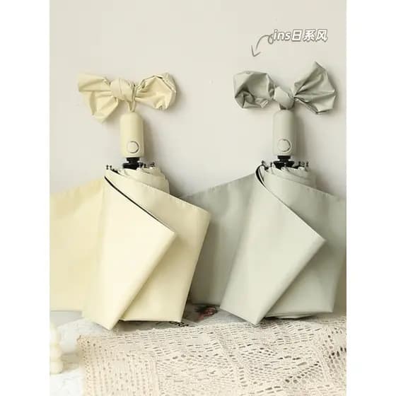 Totalmente automático estilo japonês guarda-sol guarda-sol protetor solar Anti-ultravioleta dobrável Retro guarda-chuva