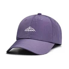 Boné de beisebol bordado com letras de secagem rápida roxo unissex verão fino protetor solar guarda-sol boné esportivo a