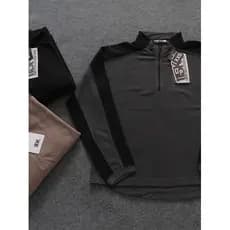 Comércio exterior forro de lã camisa de fundo masculina primavera outono jaqueta de lã fina solta moletom esportivo meio