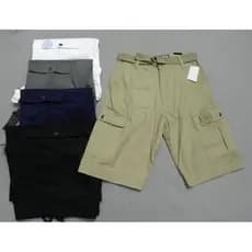 Comércio exterior pedido europeu masculino primavera verão algodão Micro-elástico Multi-saco calças de cinco pontos maca