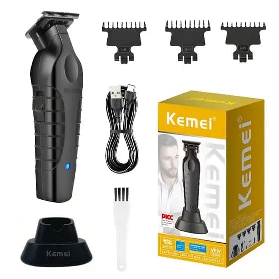 Kemei máquina de cortar cabelo elétrica KM-2299 máquina de cortar cabelo elétrica USB cabeça de óleo escultura clipper s