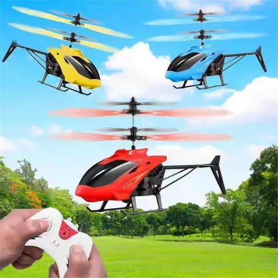 Crianças avião de controle remoto helicóptero suspenso indução brinquedo aeronaves estudantes da escola primária carrega