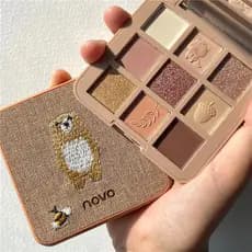 NOVO selva fantasma paleta de sombras de nove cores feminino perolado fosco à prova d'água não-despertar estudante terra